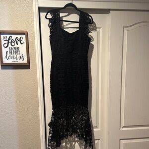 Black Vici crocheted Dress